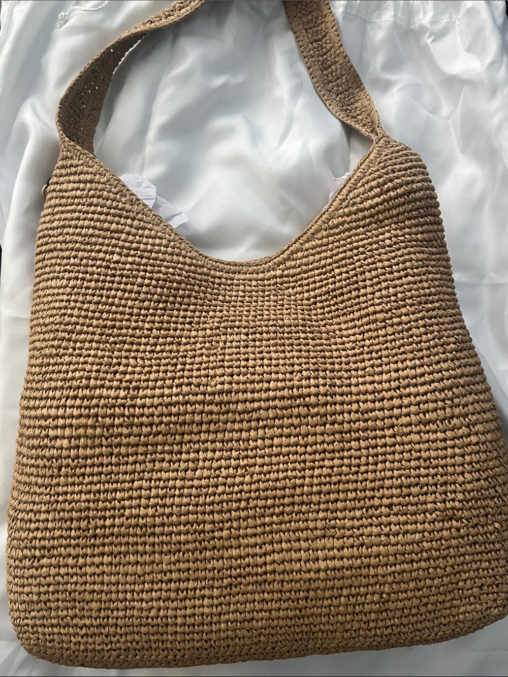 Coach Brooklyn 39 Straw Shoulder Bag - Picture 6 of 9